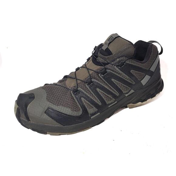 SALOMON PRO 3D sneakers shoes green hiking fitness mens sz 14 READ